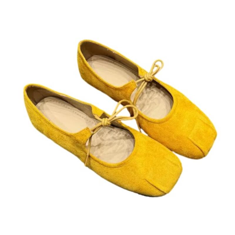 Fashion Women Square Toe Flats Loafers Shoes Fashion New Summer Sandals 2025 Elegant Trend Woman Sneakers Walking Lace Up Mujer Zapatos