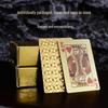 Gold Mini Tyrant Waterproof PVC Playing Cards - Palm-Sized 3x5cm Pocket Poker