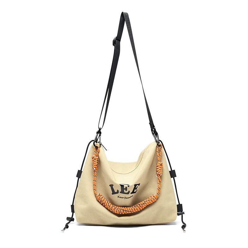 

New Lee Oxford Shoulder Bag Crossbody Bag Regular Unisex Khaki LE240062M-506 33.0*9.9*27.9CM