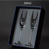 High-End Kristall Diamant Rotweinglas, Handgeschnitzt, Sektglas, Haushaltsglasbecher, Trinkgeschirr, Geschenkbox