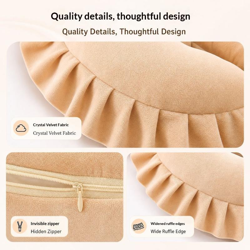 U Shape Face Cradle Pillow Removable Washable Flannel Massage Table Headrest Cushion For Beauty Salon Spa Bed