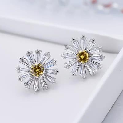 Small Daisy Element Temperament Simple Flower Earrings New Fashion South Korean Net Red All Matching Earrings