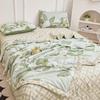 Jie Li Ya Pure Cotton Summer Quilt - Mu Yu Hua Kai Green