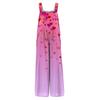 Lässiger, ärmelloser Damen-Jumpsuit mit Valentinstags-Print, Baumwoll-Romper