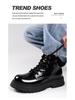 2025 Winter Men's High Top Martin Boots, Plus Velvet, Thick Sole, Retro Leather, Warm and Shiny Workwear Shoes