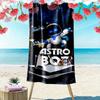 ASTRO BOT Aufdruck Strandtuch, Großes Weiches Schnelltrocknendes Handtuch für Strand Camping Schwimmen