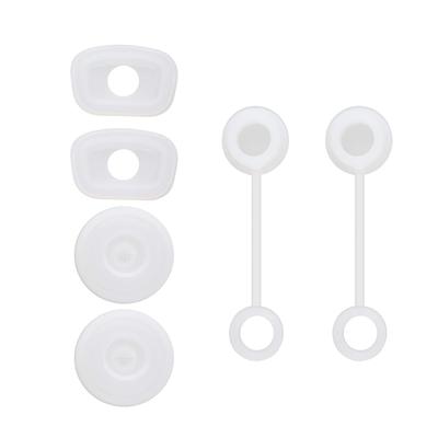 Square Spill Proof Stopper Round Lid Leak Stopper Silicone Straw Cover Cap Set Cup Bottle
