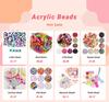 50Pcs/Lot 12mm Transparent Acrylic Pumpkin Beads Supplies For Jewelry Bracelets Earring DIY