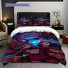 Warrior Dynamic Pose Three-piece set (1 * duvet cover + 2 * pillowcase, without core) 2D Flat Duvet cover and pillowcase Bedding set