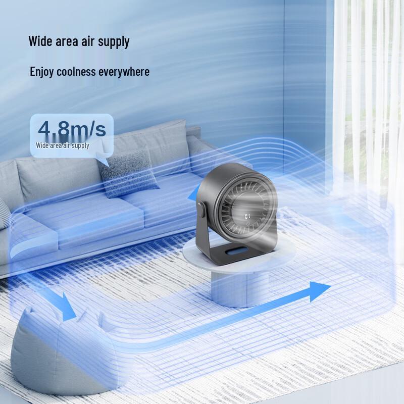 BULL USB Rechargeable Circulating Mini Desk & Wall Fan
