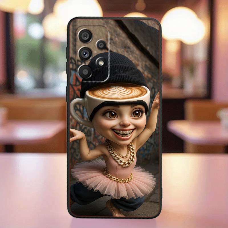 AI Shanhaijing Illustration For Samsung A41 A35 A34 A33 A32 A25 A24 A23 A21s A06 A05 A04 A03 Note 10 20 Ultra 5G Black Case