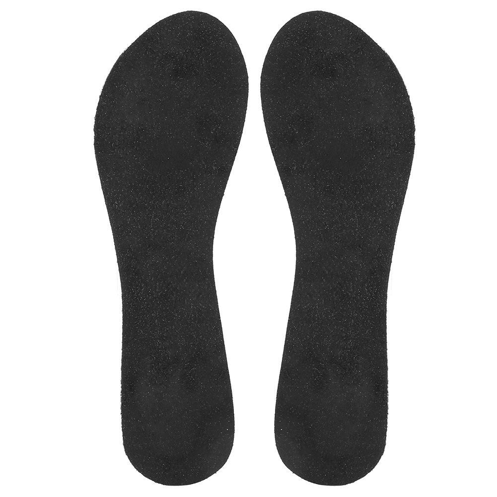 2 Pairs Women High Heeled Shoes Non slip Insoles Elastic Shock Absorption Foot Pad(Black )