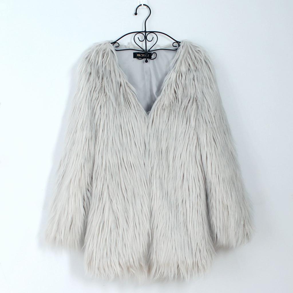 00 Ms. Cheng Juan's casual autumn and winter new product imitation fur top jacket women