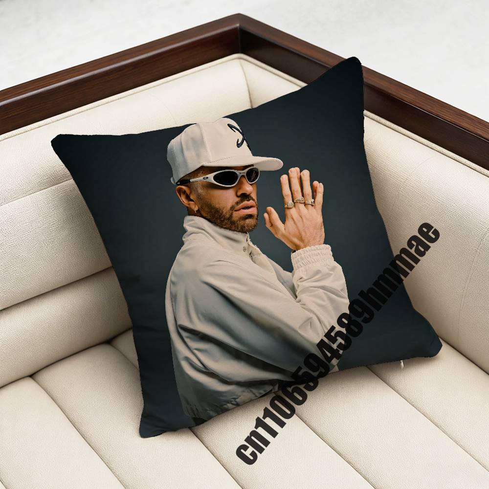 For F-Feid El Green Print La Saga Disc 4 Throw Pillow Case Sham 45X45Cm 35X35Cm Square Bedroom Pillowcase Cushion Cover