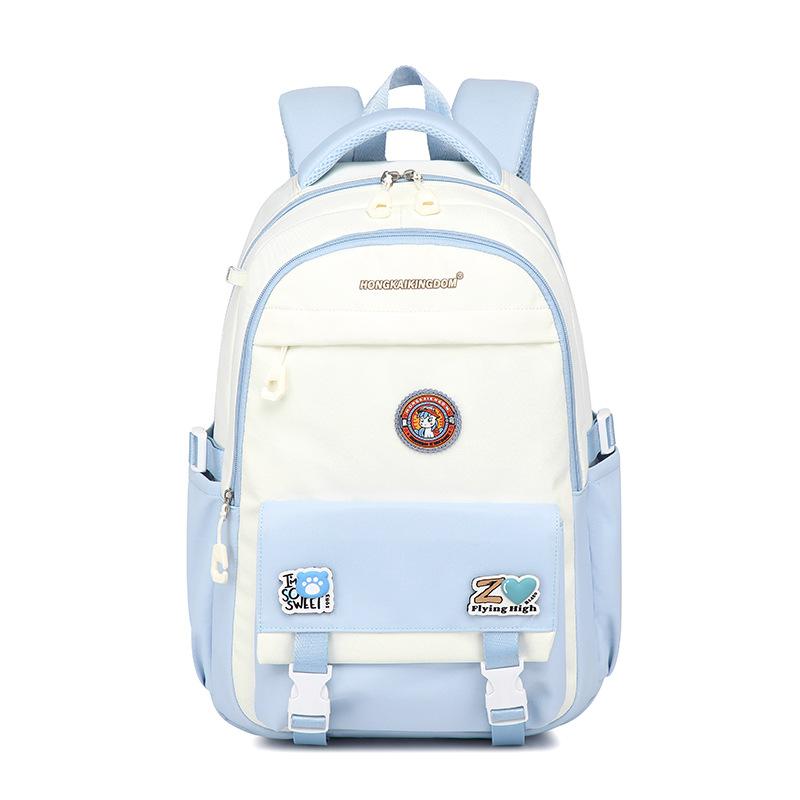 New schoolbag School college student backpack Simple leisure travel backpack Multifunctional large-capacity bag