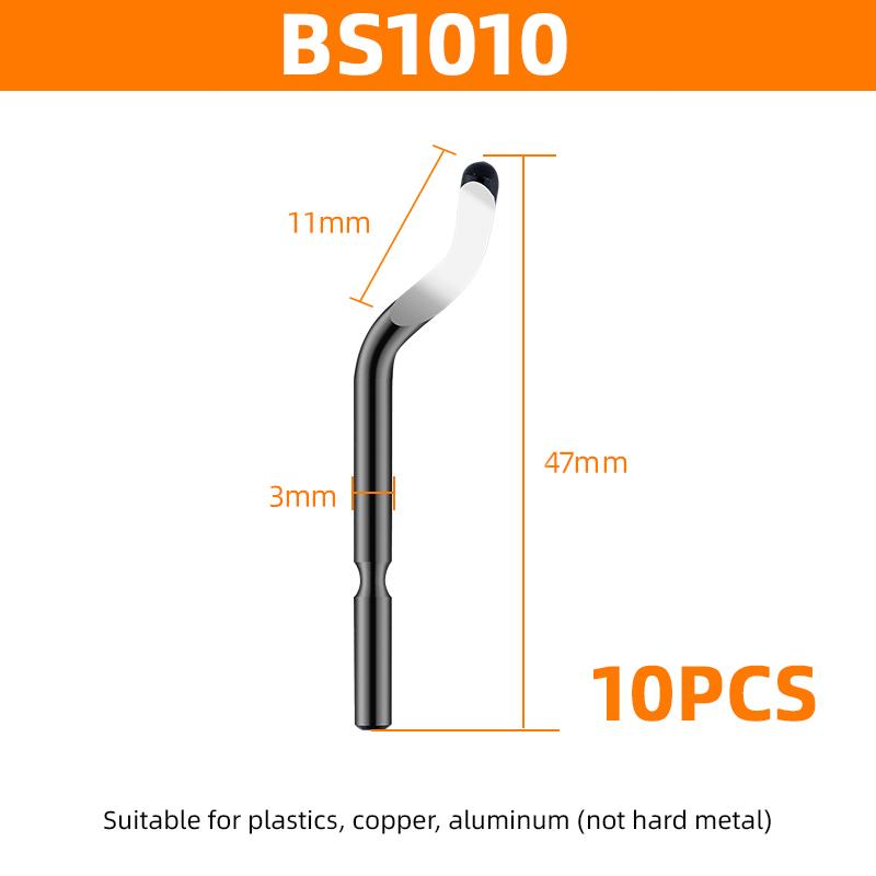 Edge Cutter Deburring Tool with Cutter Handle Burr Trimming Knife For Copper Aluminum Steel Plastic Wood Rubber BS1010 BS1018