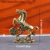 Creative Metal Craft Home Decorations Vintage Brass Horse Statue Desktop Ornament Decoration Zodiac Horse Statue Stereoscopic