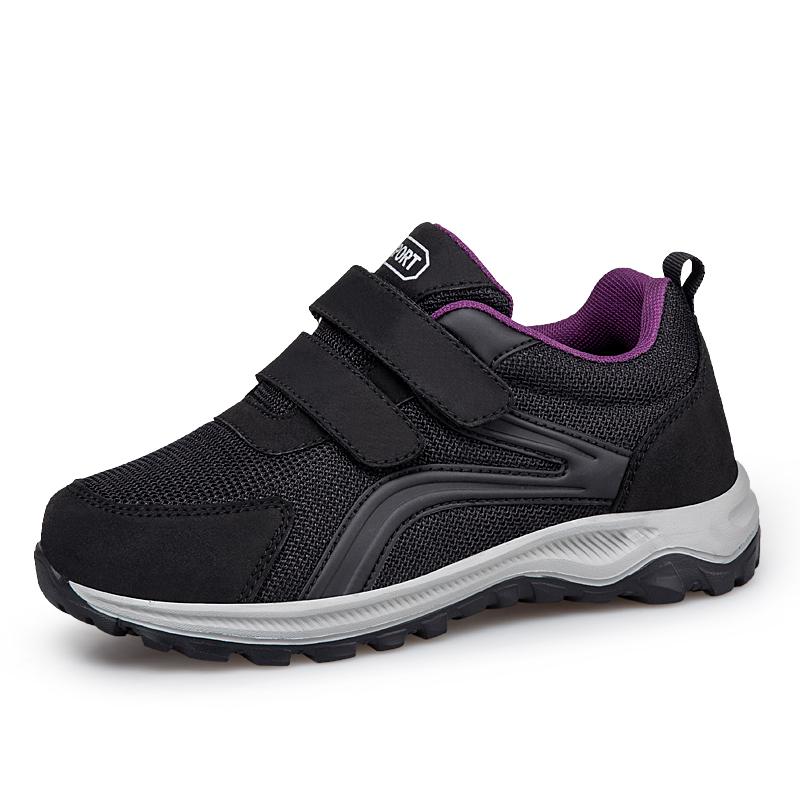 Large Size Comfortable Breathable Walking Shoes for Middle-Aged And Elderly Men And Women round Toe Mesh Casual Style Shoes