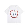 2025 New Trendy Summer Clothes Apple Printed Short-Sleeved T-Shirts Cartoon Couple High Quality Cotton Children's Clothing Tees