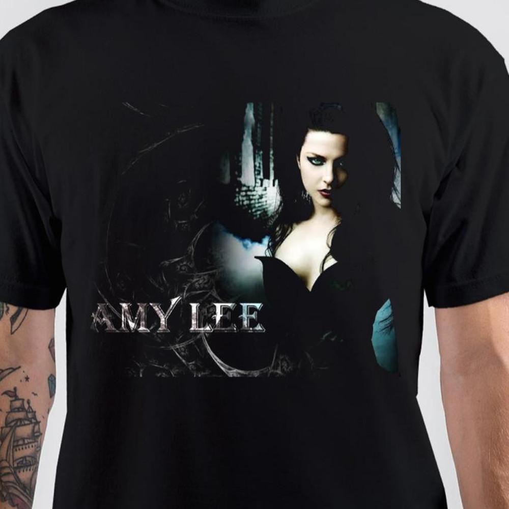 

Amy Lee poster Evanescence band black short sleeve all sizes T-shirt JJ3360 Unisex T-Shirt XL