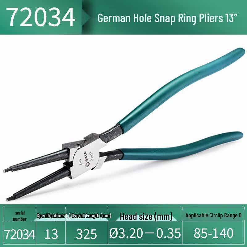 SATA 13-inch German Internal Straight Snap Ring Pliers
