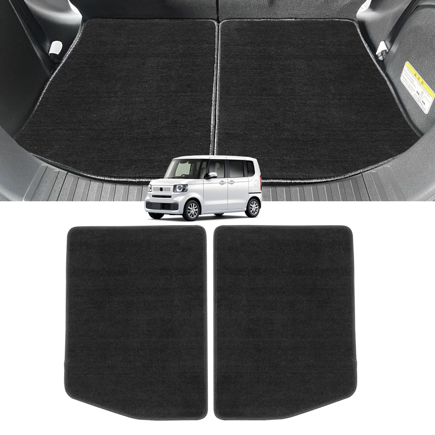 

AUTO SPEC Honda Luggage JOY Turbo Luggage Trunk Cargo Car Interior Easy Protective Car Set of 2 Luggage N-BOX JF5/JF6 Mat, N-BOX Mat, Mat, Mat, Mat, чёрный