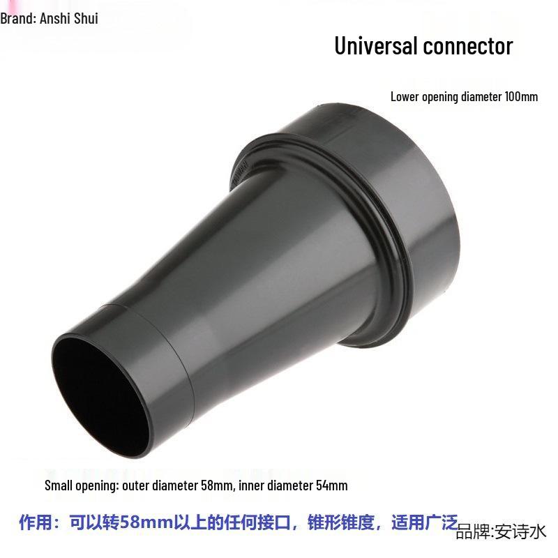 Industrial Vacuum Cleaner Accessories: Dust Collector Adapter, Belt Sander Dust Collector, Three-way Pipe Damper, Valve Crusher