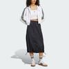 Adidas Originals Ss25 Woven Mid Skirt Fashion Comfortable Soft Skin-Friendly Casual Long Skirt Women Skirts Black JD2581