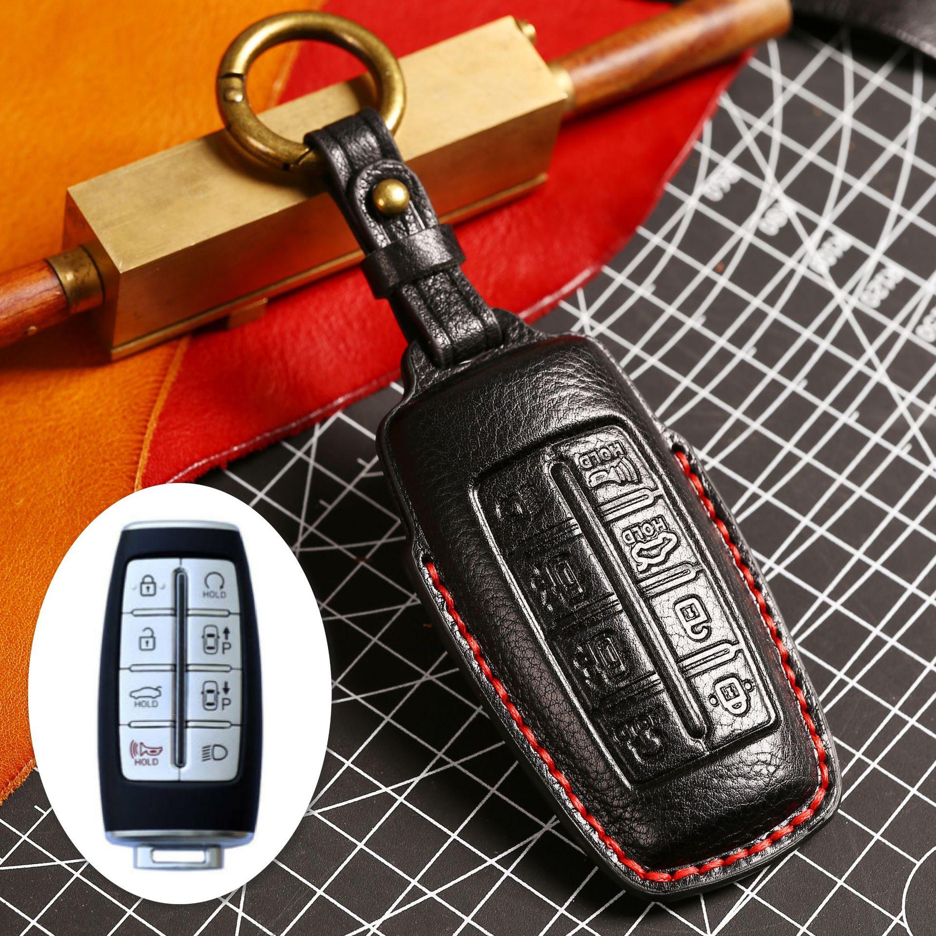 

Leather key case for Genesis Genesis car key case GV70/80/90 car key case