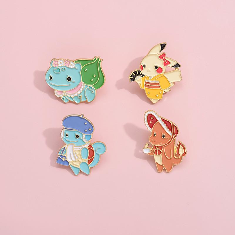 Creative Cartoon Animal Alloy Brooch Pins Unique Metal Accessories For Everyone