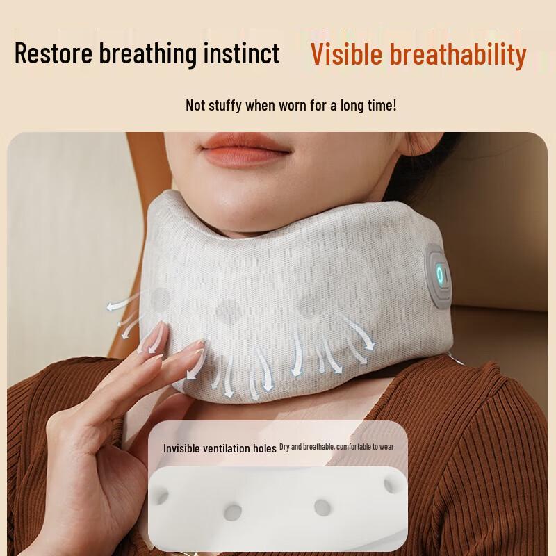 HEZHENG Cervical Neck Massager with Heat and Vibration CN plug (adapter included)