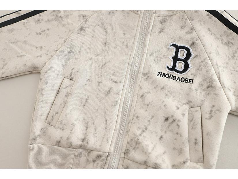 Kids' Trendy Spring & Autumn Sportswear Set - Boys & Girls Fashionable Three-Piece Outfit