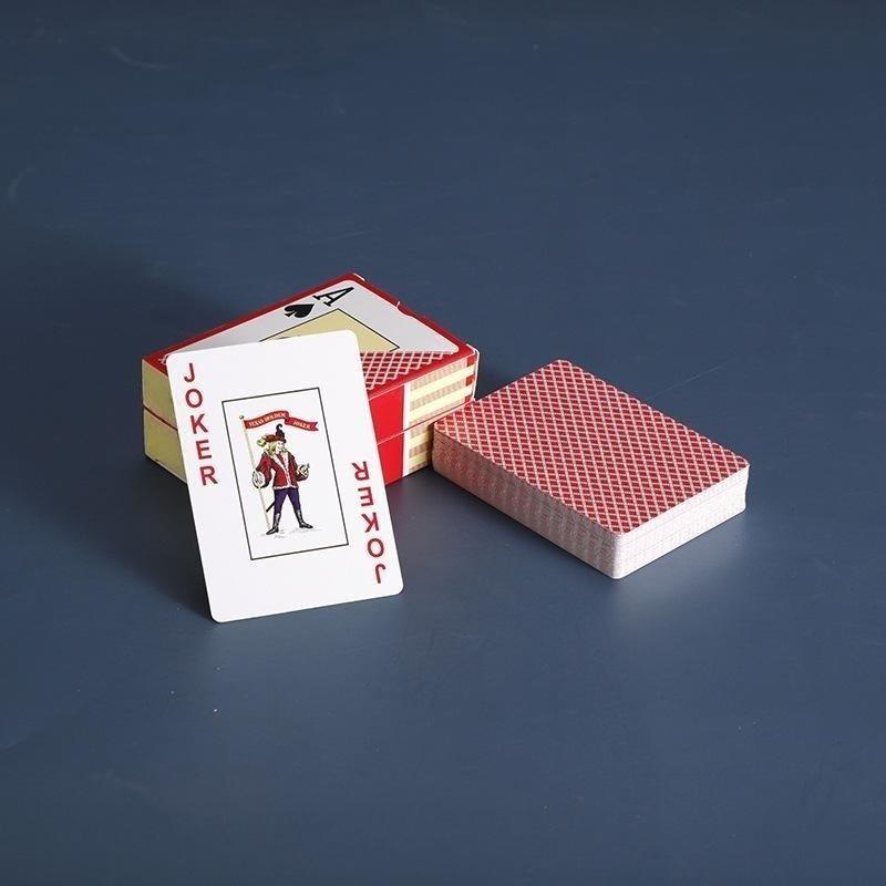Texas Waterproof PVC Playing Cards - Frosted, Washable, Wide, Large Font for Chess and Card Entertainment