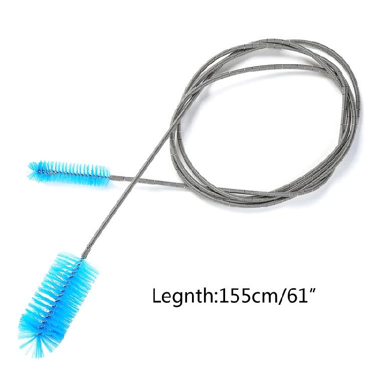 Aquarium Filter Brush Hose Clean Brushes Stainless Steel Flexible Cleaner Brush
