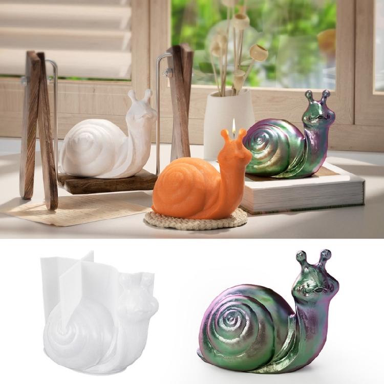 Snail Epoxy Resin Mould 3D Snail Silicone Mould for Candle Making Home Decors