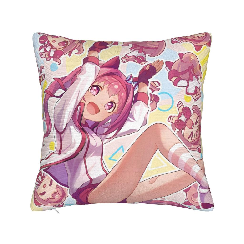 Printing Umamusume Pretty Derby Haru Urara Pillowcase Polyester Cushion Cover Gift  Throw Pillow Case Cover Car Square