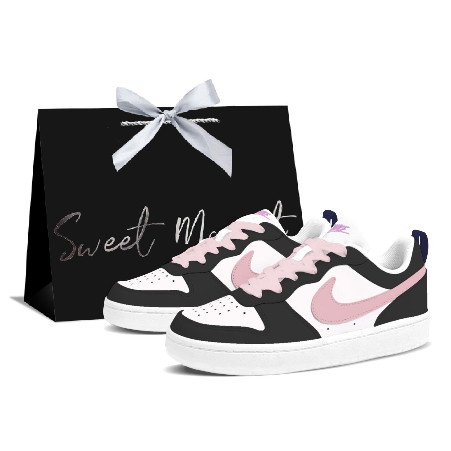 Nike Court Borough Mouldy Black Pink
