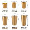 304 Stainless Steel Coffee and Juice Cup Set (3-Pack)