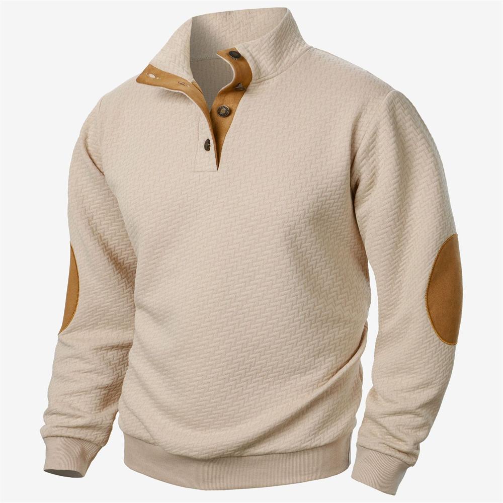 Men s Jacquard Patchwork Vintage Sweatshirts Long Sleeve Hoodie Casual Pullovers Autumn Sweatshirt Coat Streetwear S хаки