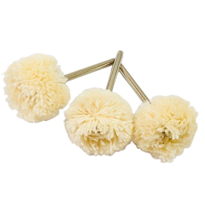 2.35mm & 3.0mm Shank Amber Polishing Wool Wheel