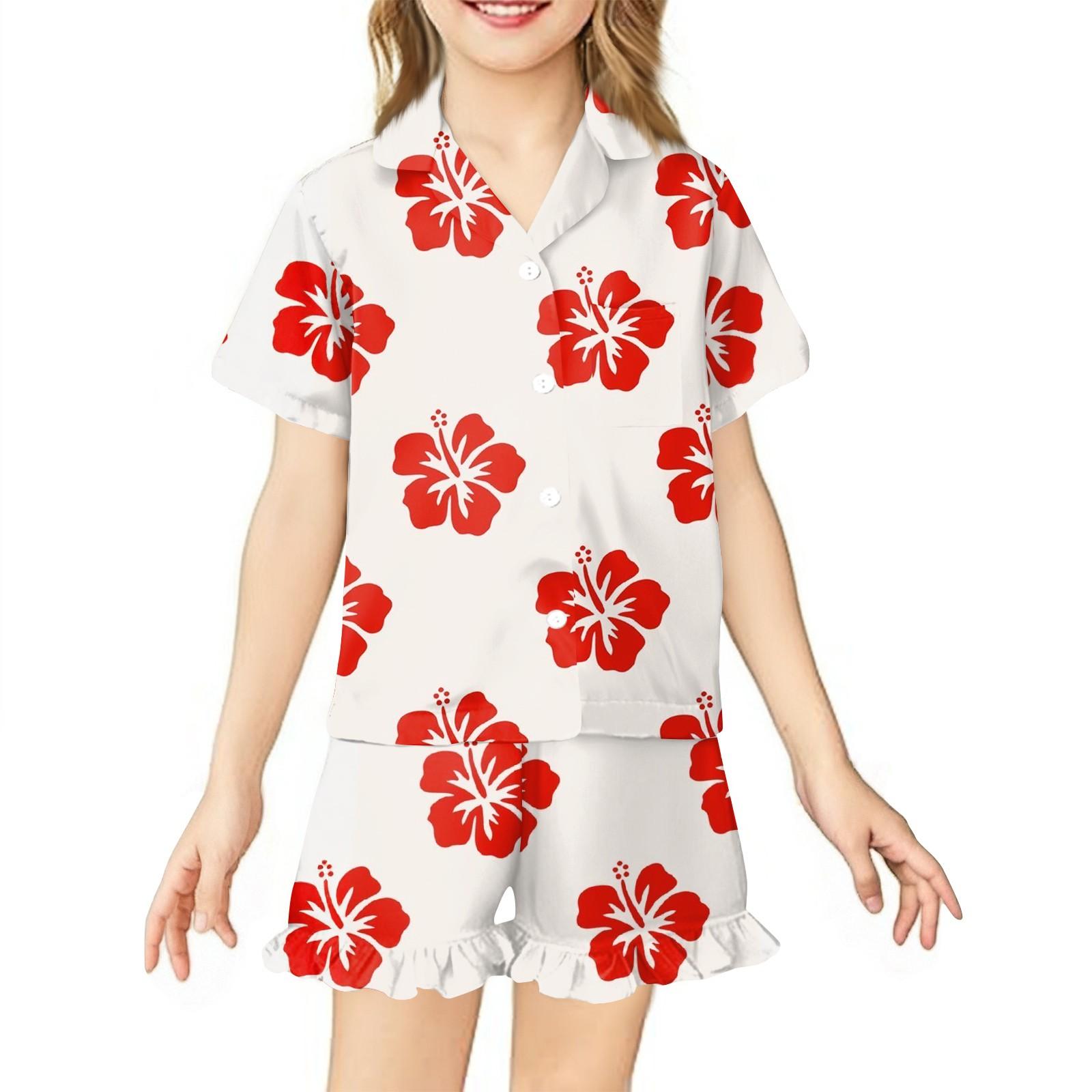 

Детская домашняя одежда Пижамный комплект Топ с коротким рукавом Шорты Комплект из двух предметов Верхняя одежда Игровой кардиган Одежда 150