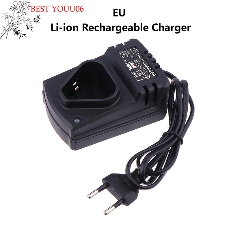 Heißer Universeller EU Li-Ionen Wiederaufladbarer Ladegerät Für 12V Elektrischen Lithium Bohrer Elektrischen Schraubenschlüssel Elektrowerkzeug Akku-Ladegerät Teile