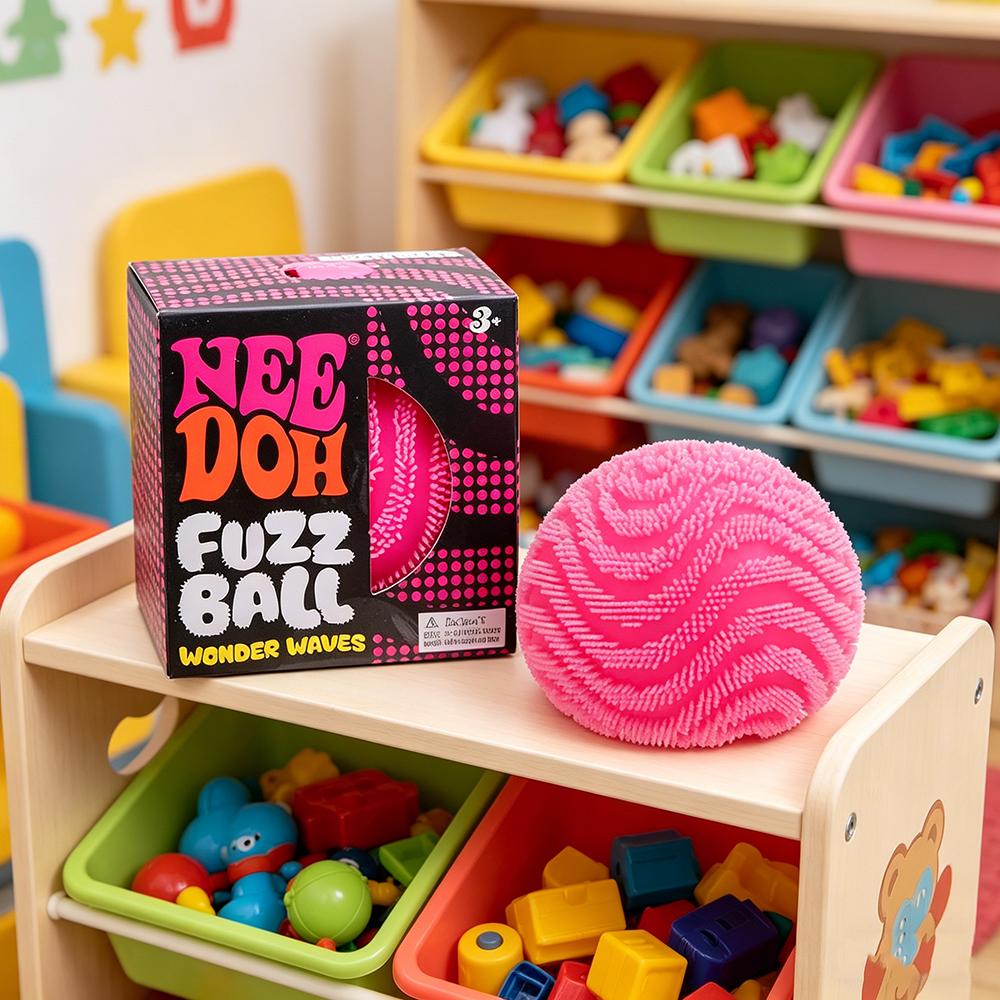 Nee Doh Fuzz Ball Series Desktop Decompress Ornament Stress Relief Toys Blind Box For Under Pressure Fun Soft Stress Ball Gifts