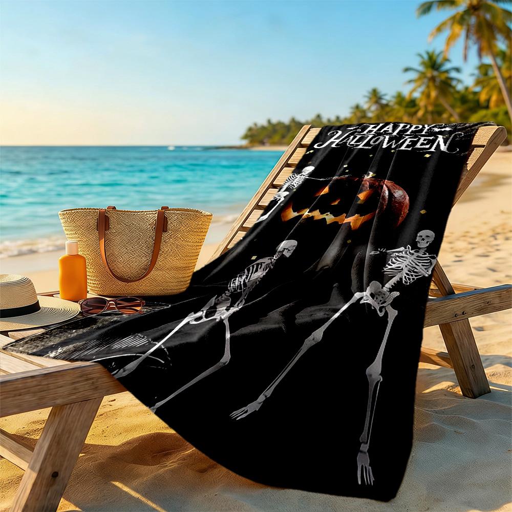 Halloween Strandtuch Super Weich Mikrofaser Schnelltrocknend Bequem Leicht