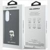 Karl Lagerfeld Fixed Glitter Ikonik Logo Metal Pin Case for Samsung Galaxy A57 5G Black
