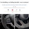 Car Steering Wheel Cover For BMW F87 M2 F80 M3 F82 M4 M5 F12 F13 M6 F85 X5 M F86 F33 X6 M F30 M Sport Suede DIY Steering Wrap