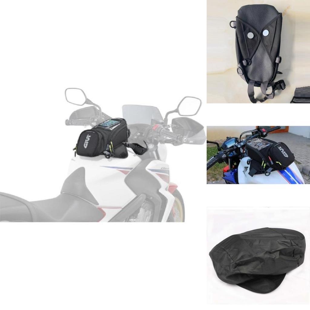 Stilvolle Wasserdichte Schwarze Motorrad-Tanktasche Magnetische Motorradtasche Für Öl-Kraftstofftank