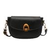 Saddle bag women's spring 2025 new clamshell shoulder messenger bag women's niche design underarm women's bag tide