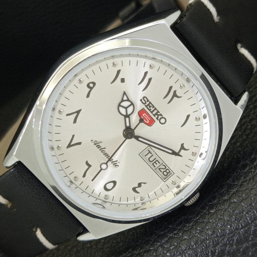 

AUTOMATIC VINTAGE REFURBISHED SEIKO 5 6309A JAPAN MENS SILVER WATCH a441384-5 Sk-a441384