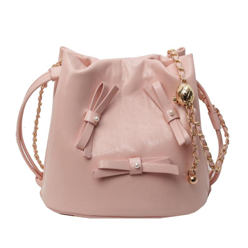 High-end Niche Design Bow Crossbody Bucket Bag Women's 2025 New Spring and Summer Tide Versatile Shoulder Bag Tide